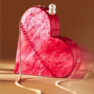 NIB Anthro Rae of Light Heart Bag